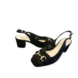 Anne Klein iflex Shoes Womens Size 6.5 Black Comfort‎ 2.5" Block Heels #662